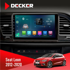 Штатная магнитола Seat Leon 2012-2020 Decker D9003 6x128, DSP, 4G, 2k