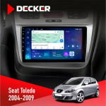 Штатная магнитола Seat Toledo 2004-2009 Decker D9-007 4x64 DSP 360 4G