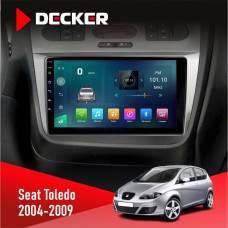 Штатная магнитола Seat Toledo 2004-2009 Decker D9003 6x128, DSP, 4G, 2k