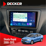 Штатная магнитола Skoda Rapid 2013-2018 Decker D9-007 4x64 DSP 360 4G