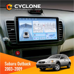 Штатная магнитола Subaru Outback 2003-2009 Cyclone C9-012 4x64 DSP 4G