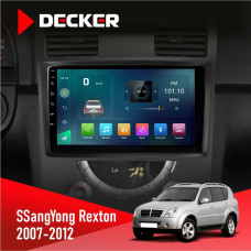 Штатная магнитола SsangYong Rexton 2007-2012 Decker D9003 6x128, DSP, 4G, 2k