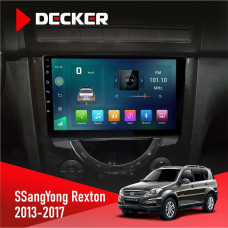 Штатная магнитола SsangYong Rexton 2013-2017 Decker D9003 6x128, DSP, 4G, 2k
