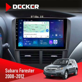 Штатна магнітола Subaru Forester 2008-2012 Decker D9-007 4x64 DSP 360 4G