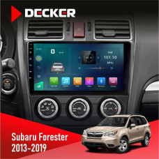 Штатная магнитола Subaru Forester 2013-2019 w/o CAN Decker D9003 6x128, DSP, 4G, 2k