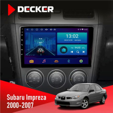 Штатная магнитола Subaru Impreza 2000-2007 Decker D9001 4x64, DSP