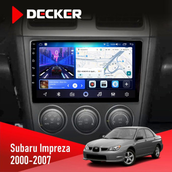 Штатная магнитола Subaru Impreza 2000-2007 Decker D9-006 4x64, 4G