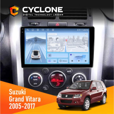 Штатная магнитола Suzuki Grand Vitara 2005-2017 Cyclone C9009 4x64, DSP, 4G, 2k