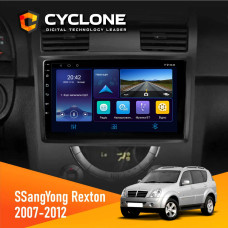 Штатная магнитола SsangYong Rexton 2007-2012 Cyclone C9006 4x64, DSP, DVR