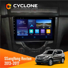 Штатная магнитола SsangYong Rexton 2013-2017 Cyclone C9006 4x64, DSP, DVR