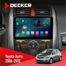 Штатная магнитола Toyota Auris 2006-2012 Decker D9003 6x128, DSP, 4G, 2k