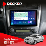 Штатная магнитола Toyota Avensis 2008-2015 Decker D9-007 4x64 DSP 360 4G
