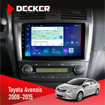 Штатна магнітола Toyota Avensis 2008-2015 Decker D9-007 4x64 DSP 360 4G