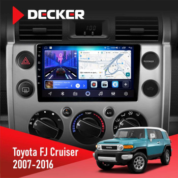 Штатная магнитола Toyota FJ Cruiser 2007-2016 Decker D9-006 4x64, 4G