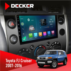 Штатна магнітола Toyota FJ Cruiser 2007-2016 Decker D9003 6x128, DSP, 4G, 2k