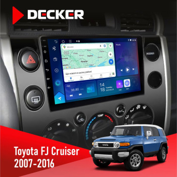 Штатна магнітола Toyota FJ Cruiser 2007-2016 Decker D9-007 4x64 DSP 360 4G