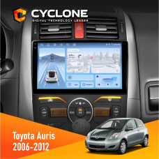 Штатная магнитола Toyota Auris 2006-2012 Cyclone C9009 4x64, DSP, 4G, 2k