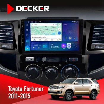 Штатна магнітола Toyota Fortuner 2011-2015 Decker D9-007 4x64 DSP 360 4G