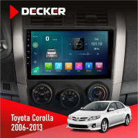 Штатная магнитола Toyota Corolla 2006-2013 Decker D9003 6x128, DSP, 4G, 2k