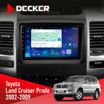 Штатная магнитола Toyota Land Cruiser Prado (120) 2002-2009 Decker D9-007 4x64 DSP 360 4G