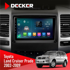 Штатна магнітола Toyota Land Cruiser Prado (120) 2002-2009 Decker D9003 6x128, DSP, 4G, 2k