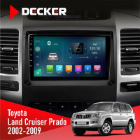 Штатная магнитола Toyota Land Cruiser Prado (120) 2002-2009 AMP Decker D9003 6x128, DSP, 4G, 2k