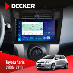 Штатная магнитола Toyota Yaris 2005-2010 Decker D9-007 4x64 DSP 360 4G