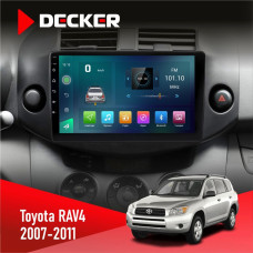 Штатна магнітола Toyota RAV4 2007-2011 Decker D9003 6x128, DSP, 4G, 2k