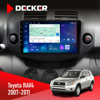 Штатна магнітола Toyota RAV4 2007-2011 Decker D9-007 4x64 DSP 360 4G
