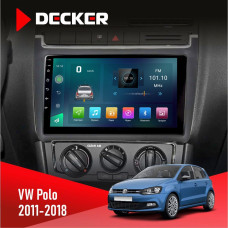 Штатна магнітола Volkswagen Polo 2011-2018 ISO Decker D9003 6x128, DSP, 4G, 2k