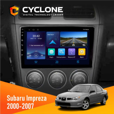 Штатная магнитола Subaru Impreza 2000-2007 Cyclone C9006 4x64, DSP, DVR