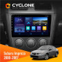 Штатная магнитола Subaru Impreza 2000-2007 Cyclone C9006 4x64, DSP, DVR