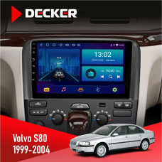 Штатная магнитола Volvo S80 1999-2004 Decker D9001 4x64, DSP