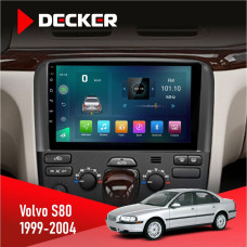 Штатна магнітола Volvo S80 1999-2004 Decker D9003 6x128, DSP, 4G, 2k