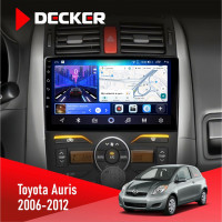 Штатная магнитола Toyota Auris 2006-2012 Decker D9-006 4x64, 4G