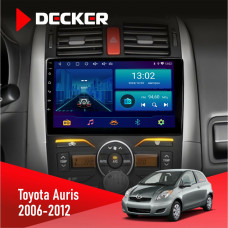 Штатная магнитола Toyota Auris 2006-2012 Decker D9001 4x64, DSP