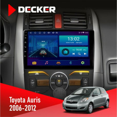 Штатная магнитола Toyota Auris 2006-2012 Decker D9002 6x128, DSP, 360