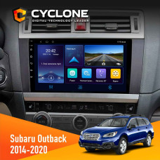 Штатная магнитола Subaru Outback 2014-2020 Cyclone C9006 4x64, DSP, DVR