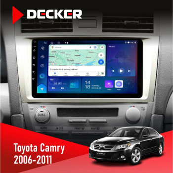 Штатна магнітола Toyota Camry 40 2006-2011 AMP Decker D9-007 4x64 DSP 360 4G