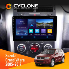Штатная магнитола Suzuki Grand Vitara 2005-2017 Cyclone C9006 4x64, DSP, DVR