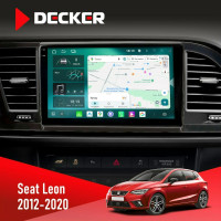 Штатная магнитола Seat Leon 2012-2020 Decker D9004 6x128, DSP 360, 2k