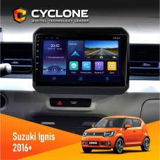 Штатная магнитола Suzuki Ignis 2016+ Cyclone C9006 4x64, DSP, DVR