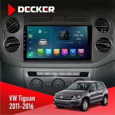 Штатна магнітола Volkswagen Tiguan 2011-2016 Black Decker D9003 6x128, DSP, 4G, 2k