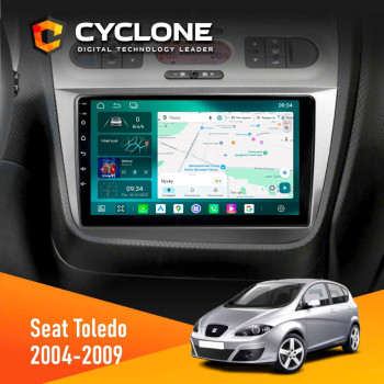 Штатна магнітола Seat Toledo 2004-2009 Cyclone C9-013 4x64 DSP 4G