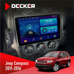 Штатная магнитола Jeep Compass, Patriot 2011-2016 Decker D10002 6x128, DSP, 360, 2k