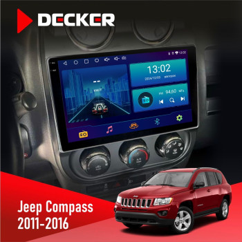 Штатная магнитола Jeep Compass, Patriot 2011-2016 Decker D10002 6x128, DSP, 360, 2k