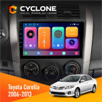 Штатная магнитола Toyota Corolla 2006-2013 Cyclone C9CPL 2x32