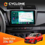Штатная магнитола Skoda Fabia 2014-2021 Cyclone C9-013 4x64 DSP 4G