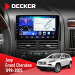 Штатная магнитола Jeep Grand Cheroke 1998-2005 Decker D9-006 4x64, 4G