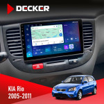 Штатная магнитола KIA Rio (JB) 2005-2011 Black Decker D9-007 4x64 DSP 360 4G